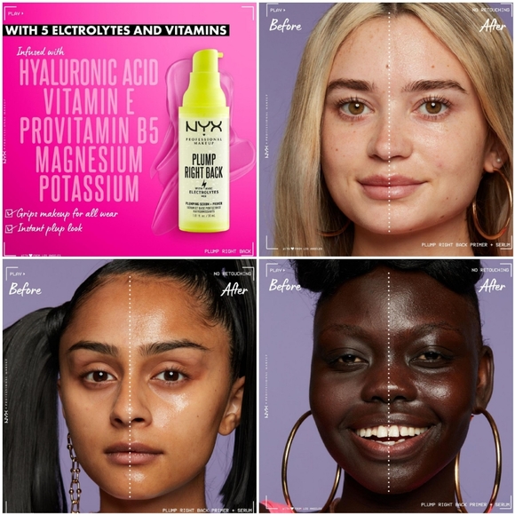 NEW 3× NYX Plump Right Back Electrolytes Plumping Primer Serum Travel Size - Picture 2 of 4